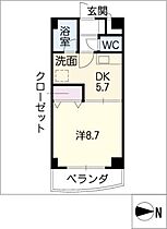 カイラーサ  ｜ 愛知県名古屋市北区駒止町2丁目（賃貸マンション1DK・2階・32.40㎡） その2