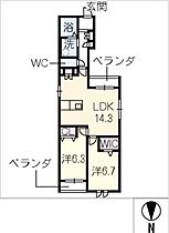 エントピア若葉  ｜ 愛知県名古屋市北区若葉通4丁目（賃貸マンション2LDK・2階・67.23㎡） その2