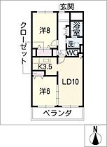 ル・グランII  ｜ 愛知県名古屋市北区駒止町2丁目（賃貸マンション2LDK・3階・65.04㎡） その2