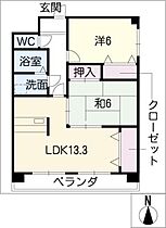 サンフィールド  ｜ 愛知県名古屋市北区大杉町3丁目（賃貸マンション2LDK・1階・58.50㎡） その2