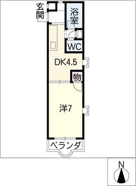 レジデンスゆたか ｜愛知県名古屋市守山区大森2丁目(賃貸マンション1DK・2階・29.00㎡)の写真 その2