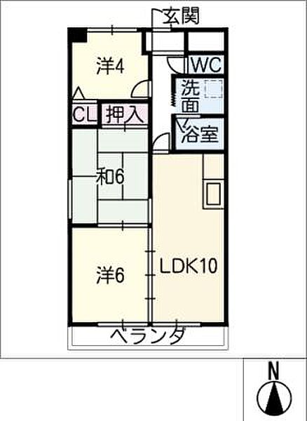 イゾラグランデ ｜愛知県名古屋市守山区小幡宮ノ腰(賃貸マンション3LDK・6階・58.32㎡)の写真 その2