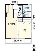 ウインズ　Ａ棟  ｜ 愛知県名古屋市守山区小六町（賃貸アパート1LDK・2階・40.33㎡） その2