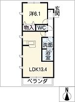 ルミナスコート  ｜ 愛知県名古屋市守山区長栄（賃貸マンション1LDK・3階・46.71㎡） その2