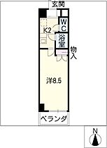 キャッスル一社  ｜ 愛知県名古屋市千種区桜が丘（賃貸マンション1K・3階・24.80㎡） その2