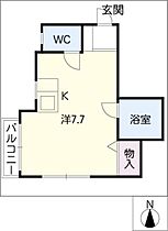 コーポアリス  ｜ 愛知県名古屋市千種区川崎町2丁目（賃貸アパート1R・2階・18.46㎡） その2