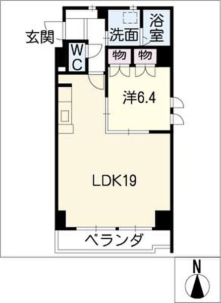 キャメロット東山 ｜愛知県名古屋市千種区唐山町3丁目(賃貸マンション1LDK・2階・56.10㎡)の写真 その2