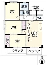 池洞マンション　南棟  ｜ 愛知県名古屋市千種区猫洞通2丁目（賃貸マンション3LDK・4階・65.30㎡） その2