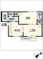 ＴＯＷＮＹ　Ｋ．Ｓ  ｜ 愛知県名古屋市名東区社が丘3丁目（賃貸アパート1LDK・2階・36.07㎡） その2