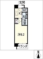 フラワーズドリームII  ｜ 愛知県名古屋市名東区宝が丘（賃貸マンション1K・9階・24.36㎡） その2