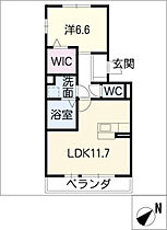 リッシュヴェール 106 ｜ 愛知県日進市竹の山2丁目2301（賃貸アパート1LDK・1階・44.62㎡） その2