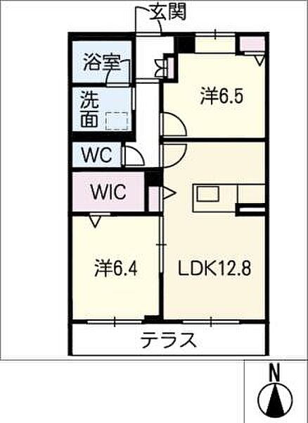 Ａｐａｒｔｍｅｎｔ煉 ｜愛知県尾張旭市東大道町山の内(賃貸マンション2LDK・1階・61.93㎡)の写真 その2