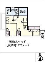 プレシオール藤が丘  ｜ 愛知県名古屋市名東区富が丘（賃貸マンション1R・2階・22.08㎡） その2