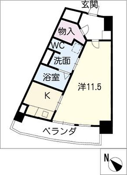 グランドテラス吹上 ｜愛知県名古屋市千種区小松町6丁目(賃貸マンション1K・2階・37.32㎡)の写真 その2