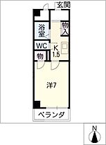 エクセルフジタ  ｜ 愛知県名古屋市昭和区出口町2丁目（賃貸マンション1K・4階・24.90㎡） その2