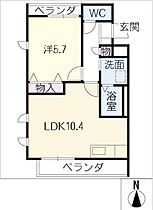 オーキッド・コート  ｜ 愛知県名古屋市昭和区鶴舞4丁目（賃貸アパート1LDK・3階・40.31㎡） その2