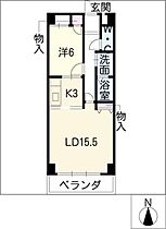 メゾン桜山  ｜ 愛知県名古屋市昭和区広見町5丁目（賃貸マンション1LDK・6階・58.65㎡） その2