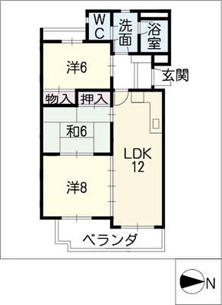 ホーメスト川名 ｜愛知県名古屋市昭和区折戸町5丁目(賃貸マンション3LDK・4階・72.80㎡)の写真 その2