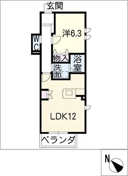 エアリーフ ｜愛知県名古屋市昭和区安田通2丁目(賃貸マンション1LDK・2階・47.65㎡)の写真 その2