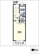 ソレムスワン  ｜ 愛知県名古屋市昭和区前山町1丁目（賃貸マンション1K・2階・24.00㎡） その2