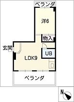 山田ビル  ｜ 愛知県名古屋市昭和区田面町1丁目（賃貸マンション1LDK・4階・36.57㎡） その2