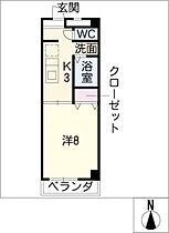 ヒルズヤマザト  ｜ 愛知県名古屋市昭和区山里町（賃貸マンション1K・5階・26.75㎡） その2