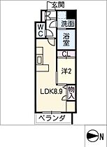 アルファパル新瑞南  ｜ 愛知県名古屋市南区駈上2丁目（賃貸マンション1LDK・1階・29.58㎡） その2