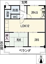 メゾン第五初島  ｜ 愛知県名古屋市天白区原3丁目（賃貸マンション3LDK・4階・60.06㎡） その2