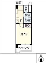 ＳＩＤＥ　ＷＩＮＧ　401  ｜ 愛知県名古屋市天白区原1丁目（賃貸マンション1K・3階・24.32㎡） その2