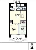 ニッシンパークサイド  ｜ 愛知県日進市赤池3丁目（賃貸マンション2LDK・5階・52.38㎡） その2