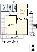 ビエラ  ｜ 愛知県名古屋市天白区平針5丁目（賃貸アパート1LDK・2階・53.20㎡） その2