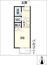 リバティスクエア　A 207 ｜ 愛知県名古屋市天白区元植田2丁目903（賃貸アパート1K・2階・20.26㎡） その2