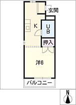 ヒルトップA 206 ｜ 愛知県名古屋市天白区植田東1丁目804番地（賃貸マンション1K・2階・21.94㎡） その2