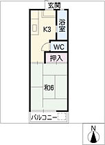 美芳ハイツ 201 ｜ 愛知県名古屋市天白区池場1丁目408（賃貸アパート1K・2階・22.00㎡） その2