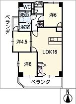 サンピア植田  ｜ 愛知県名古屋市天白区植田3丁目（賃貸マンション3LDK・6階・74.29㎡） その2