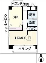 Ｔ’ｓ　ｉｏｒｉ  ｜ 岐阜県岐阜市庵町（賃貸マンション1LDK・8階・40.02㎡） その2