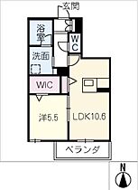 シャーメゾン西岐阜  ｜ 岐阜県岐阜市市橋4丁目（賃貸マンション1LDK・2階・43.51㎡） その2