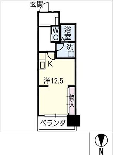 フォレスト．Ｎ ｜岐阜県岐阜市長住町9丁目(賃貸マンション1R・10階・37.82㎡)の写真 その2