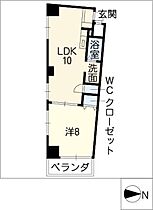 グランドステージ  ｜ 岐阜県岐阜市今小町（賃貸マンション1LDK・4階・43.70㎡） その2