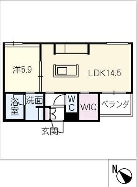 シャーメゾン加納鉄砲町 ｜岐阜県岐阜市加納鉄砲町1丁目(賃貸マンション1LDK・1階・48.76㎡)の写真 その2