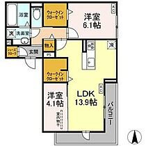 Bellflower高森 302 ｜ 岐阜県岐阜市高森町4丁目4番地（賃貸アパート2LDK・3階・60.98㎡） その2