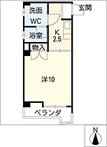 今川町青木ビル  ｜ 岐阜県岐阜市今川町2丁目（賃貸マンション1K・4階・31.40㎡） その2