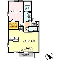 レジデンス宇佐 202 ｜ 岐阜県岐阜市宇佐2丁目1番27号（賃貸アパート1LDK・2階・45.38㎡） その2