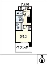 ジョイフル岐阜駅　カーサ・イースト  ｜ 岐阜県岐阜市高砂町1丁目（賃貸マンション1K・19階・25.44㎡） その2