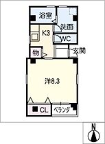 ME RESIDENCE MOTOMACHI  ｜ 岐阜県岐阜市元町1丁目（賃貸マンション1K・3階・30.22㎡） その2