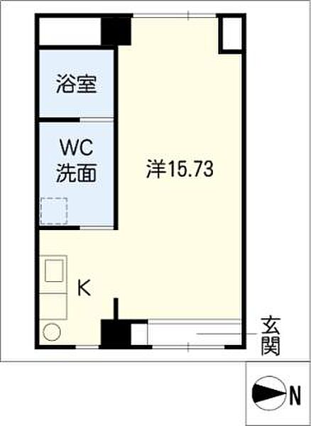 クオリア茜部 ｜岐阜県岐阜市茜部大野2丁目(賃貸マンション1R・1階・41.00㎡)の写真 その2