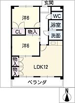 サン・フォーレ  ｜ 岐阜県羽島市竹鼻町（賃貸マンション2LDK・3階・56.45㎡） その2