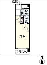 ラ・ミノールIII  ｜ 岐阜県岐阜市六条大溝3丁目（賃貸マンション1R・4階・36.75㎡） その2