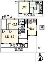 Ｍ様貸家  ｜ 岐阜県瑞穂市十九条（賃貸一戸建3LDK・2階・100.74㎡） その2