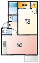 ヴィラ・アカンサスB 106 ｜ 岐阜県瑞穂市穂積1506-1（賃貸アパート1LDK・1階・32.75㎡） その2